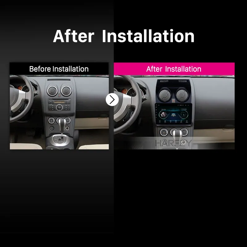 Perfect Harfey GPS Navi 9" HD Android 8.1 Stereo for NISSAN Qashqai 2006-2015 J10 Autoradio for WIFI OBD2 DVR Bluetooth Carplay DVR 3G 5