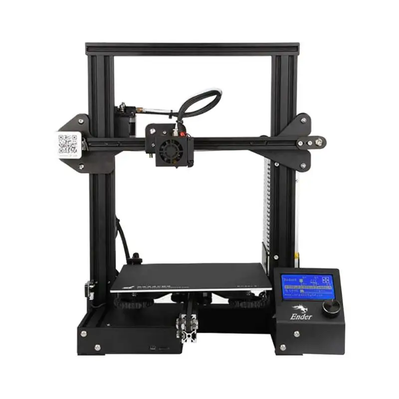 

Creality 3D Ender 3 3D Printer DIY Kit V-slot Large Size I3 Mini Printer 3D Continuation Print Power 110C Add Glass for Hotbed