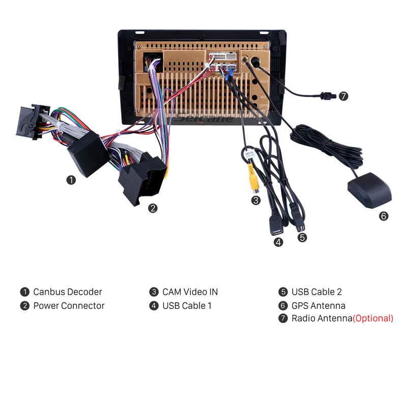 Seicane 2din Android 81 GPS coche reproductor multimedia para 2004-2005-2007-2012 BMW X3 E83 2.0i 2