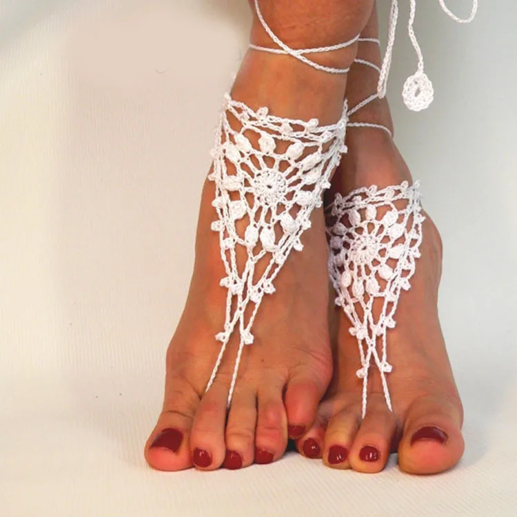 Пляжная одежда для бассейна носочки на носках ножные браслеты Nudeshoes ювелирные