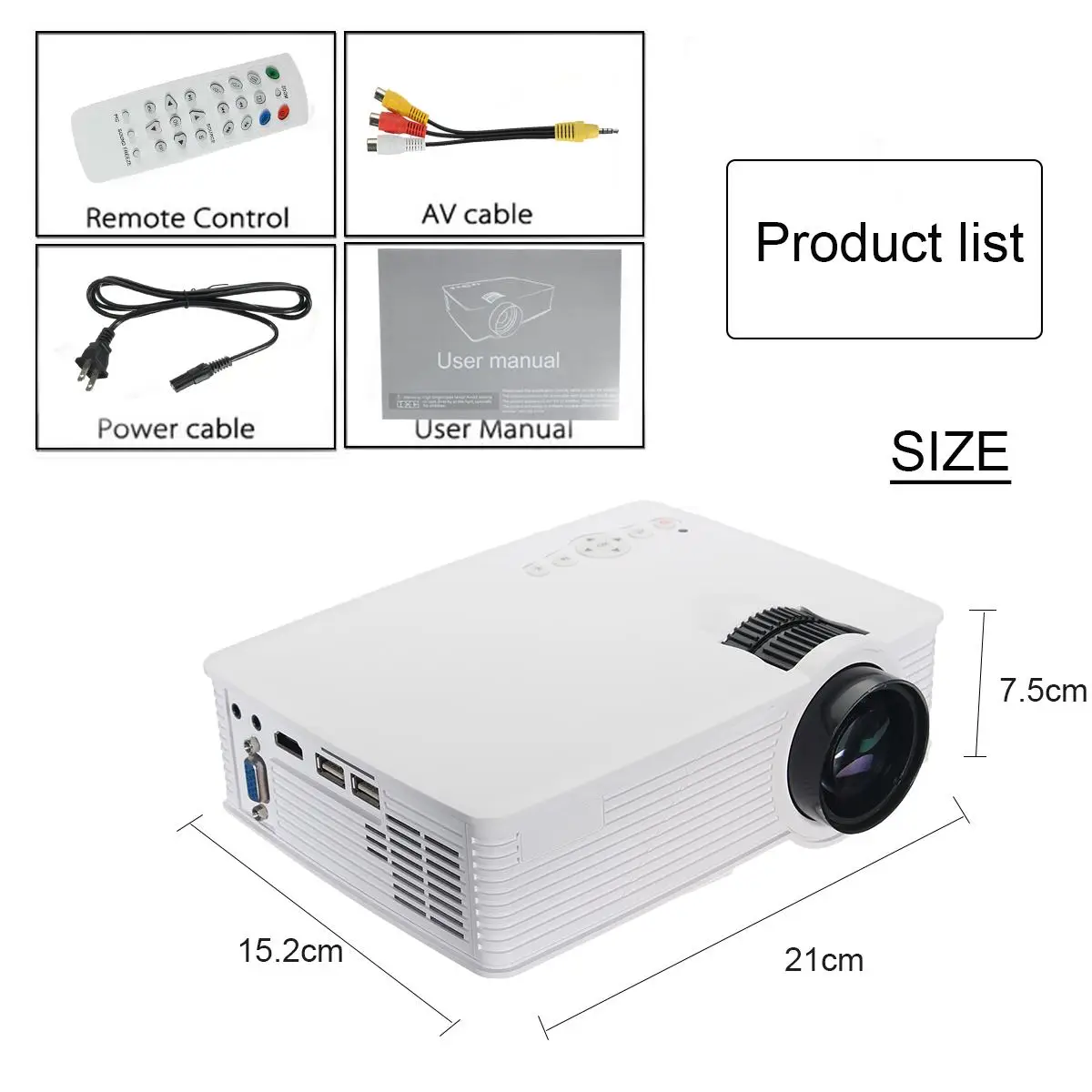 Thinyou GP-9 White Wifi version LED Projector 3000 Lumens 1080p Full HD Led Projector Digital Home Theater