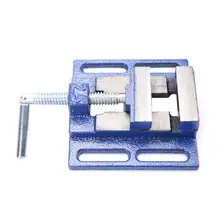 Зажим скамья тиски 2,5 дюймов плоскогубцы плоское зажимное устройство стола сверлильный пресс винтовые тиски скамейка тиски стол тиски механический ремонт инструмент синий