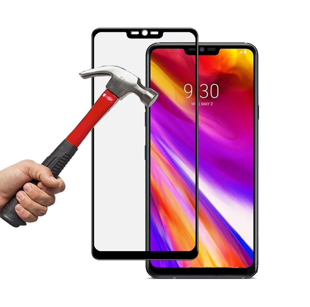 

For LG G8 G8S G8X V30 G7 ONE Fit Plus ThinQ Full Coverage 2.5D 9H Tempered Glass Screen Protector Anti-Scratch LCD Guard Film