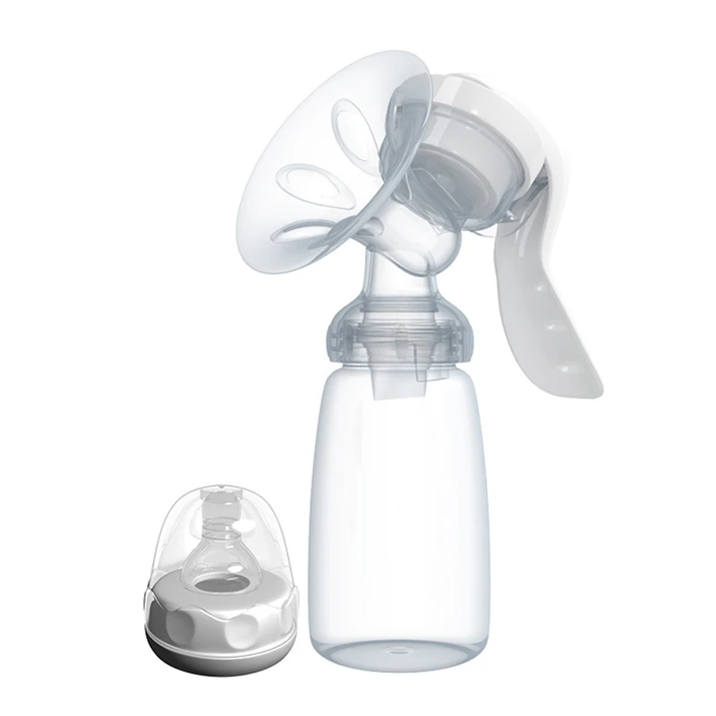 

Manual Breast Pump Powerful Baby Nipple Suction 150ml Feeding Milk Bottles Breasts Pumps Bottle Sucking with Retail Package
