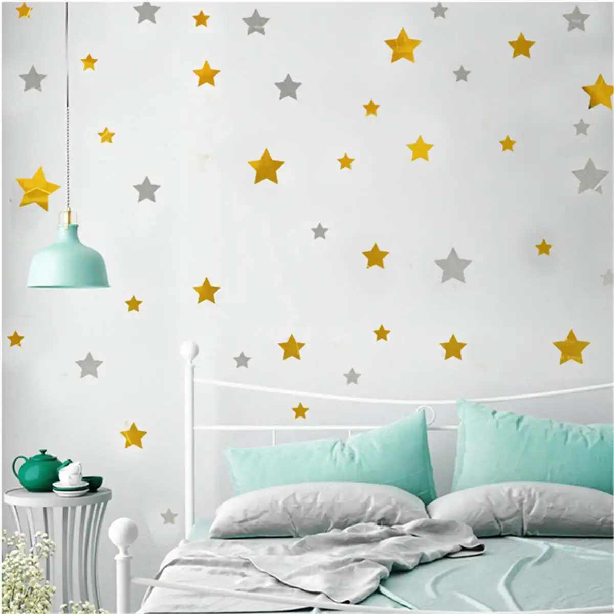 Self adhesive Stars Window Wall Stickers PVC Removable Art Wall Decals