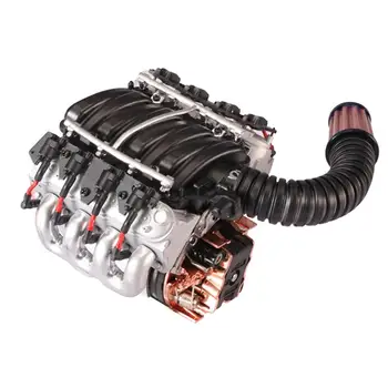 

Simulation V8 Engine Cover Fan Radiator For Traxxas TRX4 D90 D110 D130 SCX10 or other remote control car 1/10 RC tracked car