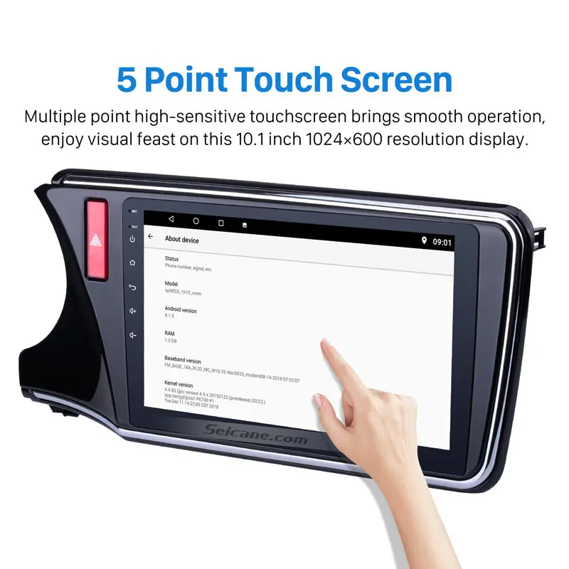 Perfect Seicane Android 6.0/7.1/8.1 10.1" Car Radio GPS Navigation Multimedia Player Head Unit For 2014 2015 2016 2017 Honda CITY LHD 2