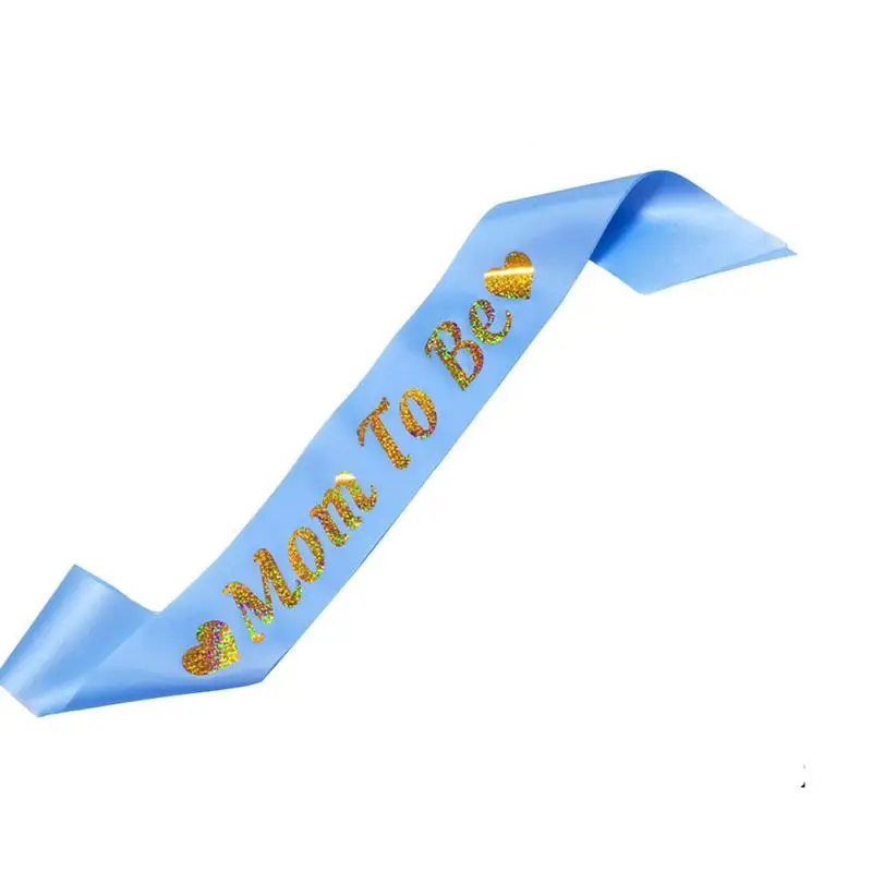 Mom To Be Sash Cloth with Gold Glitter Fonts Belt for pregnant Woman