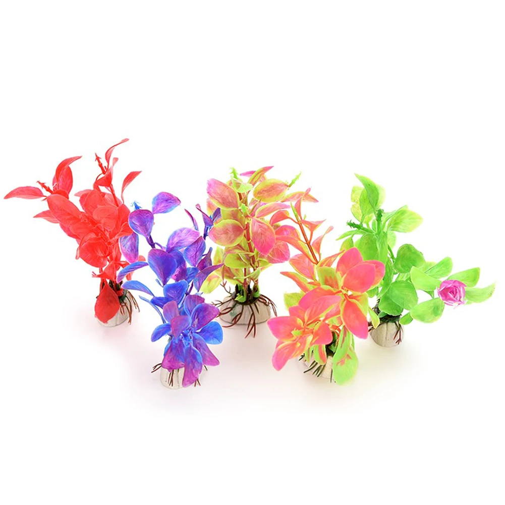 

New Home Fish Tank Aquarium Decor Artificial Plastic Water Grass Plant Ornament