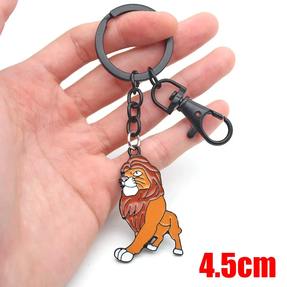 Лев брелок короля мультфильм Simba Nala символ металла ручной работы эмаль кулон