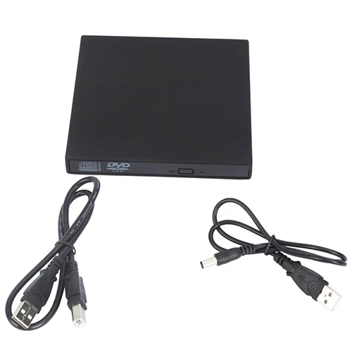  USB 2.0 External CD-Rom/CD-RW/Combo/DVD-Rom Burner Drive Writer with USB Data Cable for Laptop Note