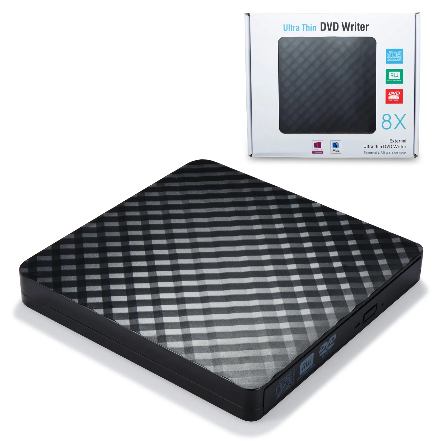 Ультра тонкий CD DVD плеер Внешний USB 3 0 Rom писатель Rewriter горелки передачи данных для