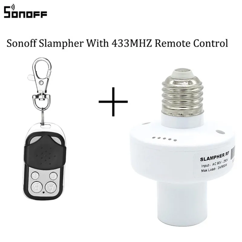 SONOFF Slampher RF 433MHz WiFi умная лампа держатель для умного дома E27 лампочки переключатель