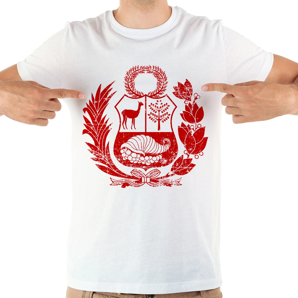 

Peru flag badge unisex t shirt men summer 2019 new white Casual short sleeve homme cool tshirts