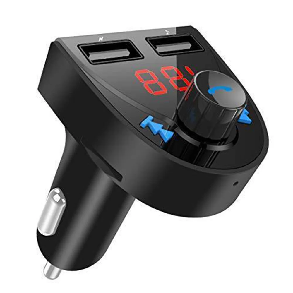 

FM Hands Free Audio Bluetooth Transmitter Receiver Car Dual USB Port Music Adapter Radio Wireless Calling