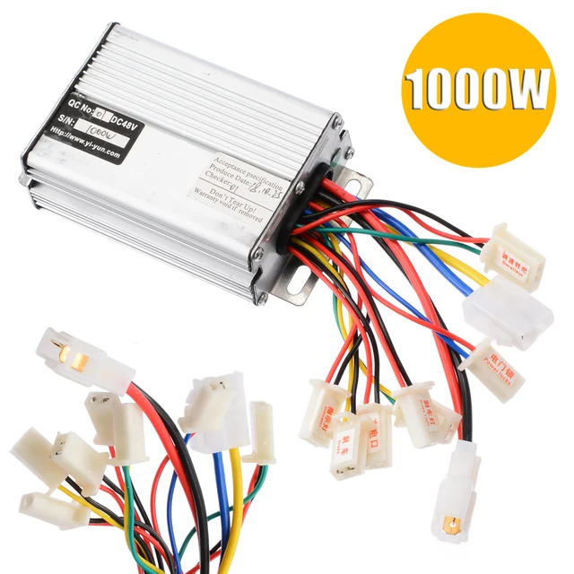 US $15.80 48V 1000W Brushed Controller Electric Bicycle E-bike Scooter Motor Brush Speed Controller for Vehic