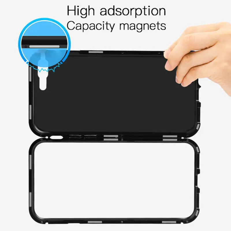 GTWIN Metal Magnetic Case for iPhone XR XS MAX X 8 Plus Tempered Glass Back Magnet Cover for iPhone 7 6 6S Plus Case front glass GTWIN Metal Magnetic Case for iPhone XR XS MAX X 8 Plus Tempered Glass Back Magnet Cover for iPhone 7 6 6S Plus Case front glass