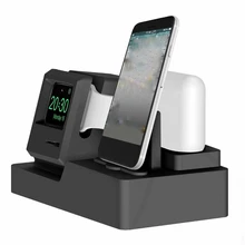 3 в 1 зарядная док-станция Настольный силиконовый держатель для телефона Подставка для iPhone 7 Plus 6 6s Plus для Airpods для Apple Watch