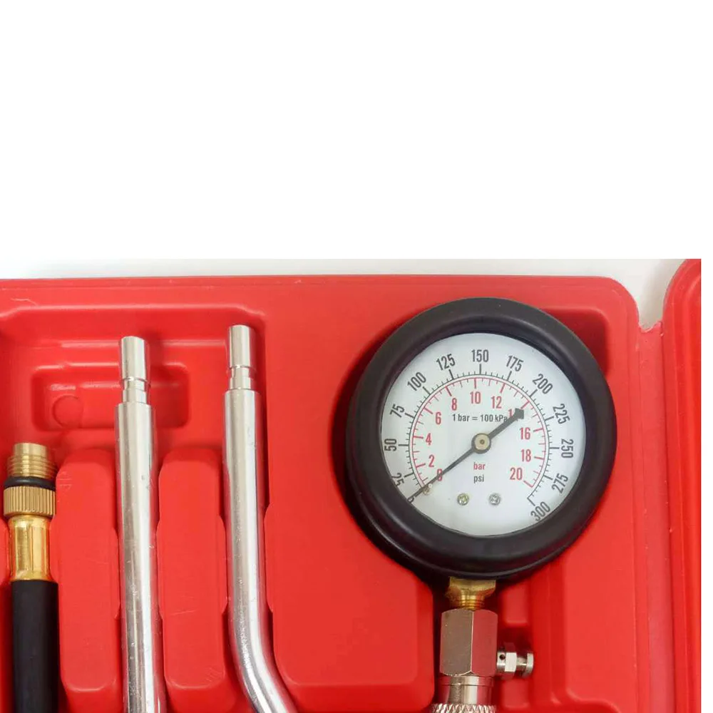 

Gasoline Engine Compression Tester AUTO Petrol Gas Engine Cylinder Compressor Gauge Meter Test Automotive Test Kit 0-300psi