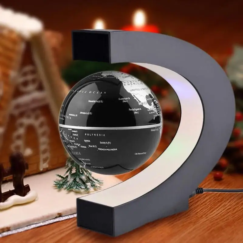

Creative LED Floating Tellurion Globe Shape Magnetic Levitation LED Light World Map Tellurion novelty Creative Light Home Decor