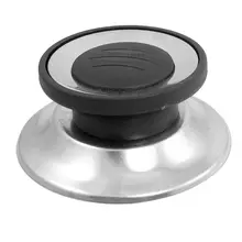 Крышка кастрюли из нержавеющей стали для кухонных инструментов черного и серебристого цвета