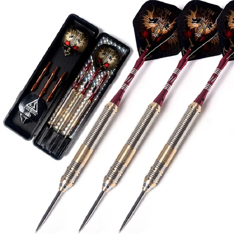 New CUESOUL Professional Steel Tip Darts 23/25/27g 162mm Brass Barrels