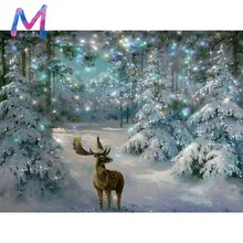 Полный 5D DIY Алмазная картина олень Алмазная мозаика картина Стразы Рождество Алмазная вышивка крестиком домашний декор