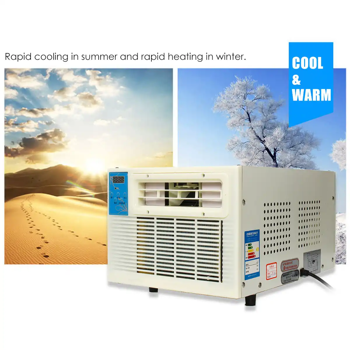 900w 220v Portable Heater Air Conditioner Window Desktop Air Conditioner Cooling Heating Cold Heat Dual Use Dehumidification New Air Conditioners Aliexpress