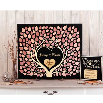 

Personalized wedding guest book alternative Two trees fused together Rustic 3d wood guestbook Maroon and blush wedding theme