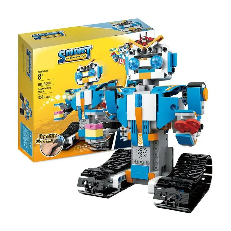 

Remote Control Robot Model Building Blocks Bricks Assembly Movable Kid Toys