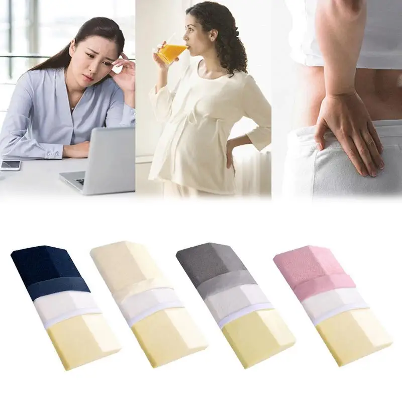 High Quality 2 Size Memory Foam Bed Triangle Pillow Waist Back