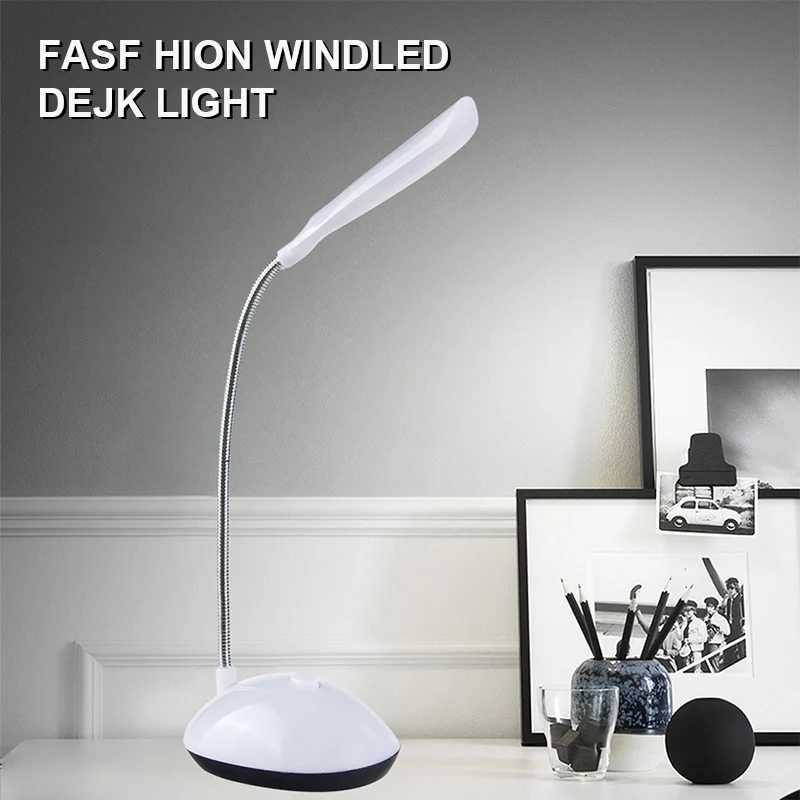 

Mini Readig Desk Lamp For Student Study 4 LEDs Table desk reading Light Desk Lamp Eye Protection Battery Powered Reading Lamp