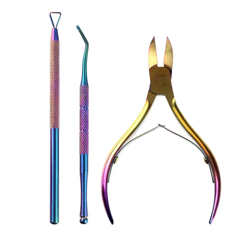 

Manicure Kit Cuticle Nipper With Cuticle Pusher Nail Trimmer Stainless Steel Cuticle Remover Cutter For Fingernail Toenail