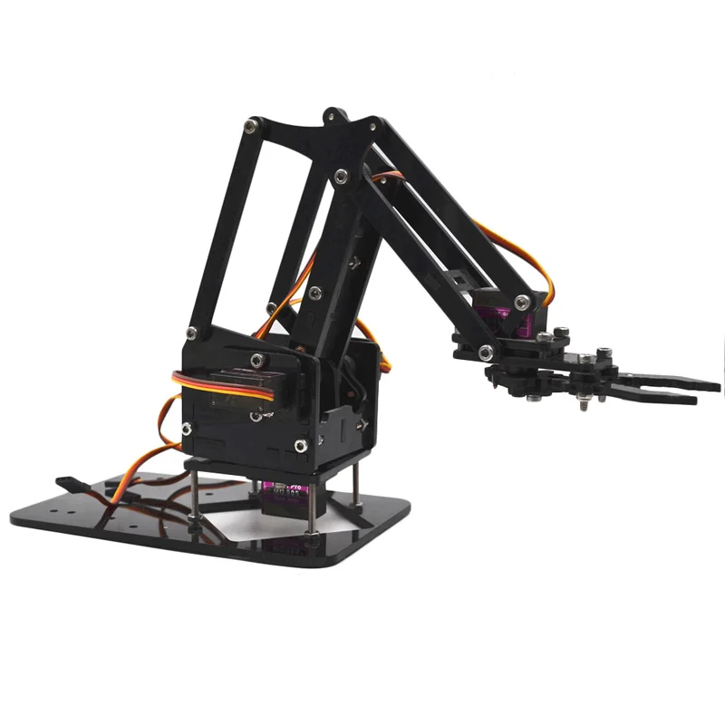 

High Quality 4DOF Assembling Acrylic Mechine Robot Arm with MG90 Metal Gear Servo For Robot DIY Accessories