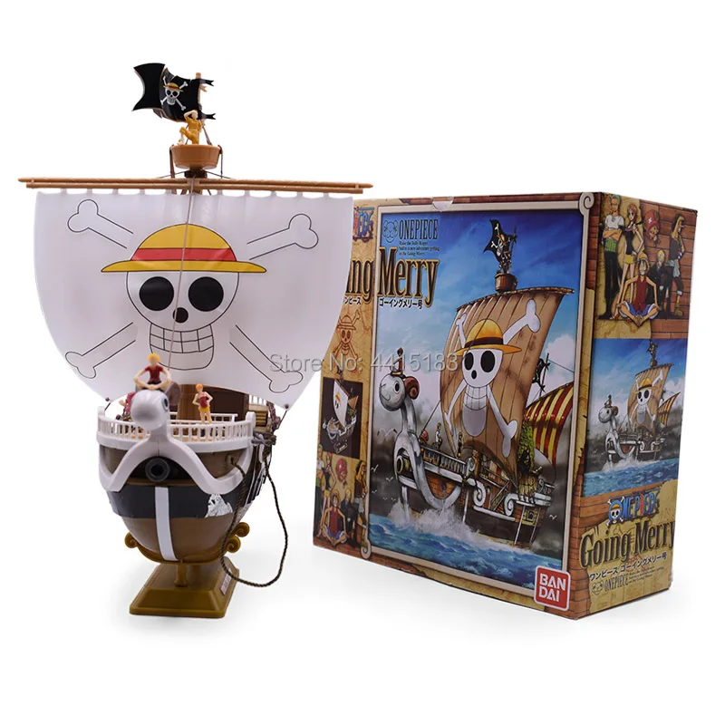 25 cm Anime One Piece Going Merry Pirate Pirate Ship PVC Action Figure Doll Collectible Model DIY Toy Christmas Gift