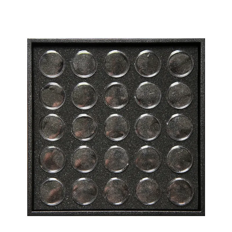 

Empty 25 Space Nail Art Powder Gems Rhinestone Storage Container Case Box Plate Manicure Tool