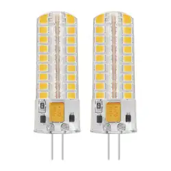 2x6,5 W G4 светодиодный лампы 72 2835 SMD светодиодный 50 W эквивалент галогенных ламп 320lm затемнения теплый белый 3000 K 360 градусов угол луча Silico