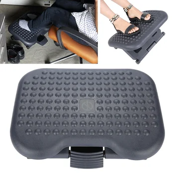 

Adjustable Height Foot Rest Stool Ergonomic Portable Comfortable Under Desk Home Office Massage Relaxation b
