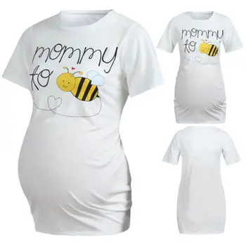 

Pudcoco Soft Causal Maternity Tops Short Sleeve Pregnant Womens Maternity Nursing Tops Tees Blouse Plain Breastfeeding T-Shirt