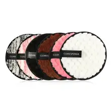 6 шт. Косметическая пуховка для снятия макияжа Набор для удаления ткани из микрофибры многоразовый очищающий уход прибор для ухода за лицом