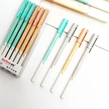 4 pcs/lot Mignon Chat Queue Simplicité Rapide Sec Gel Stylo Signature Stylo Escolar Papelaria Fournitures de Bureau de L'école Cadeau Promotionnel