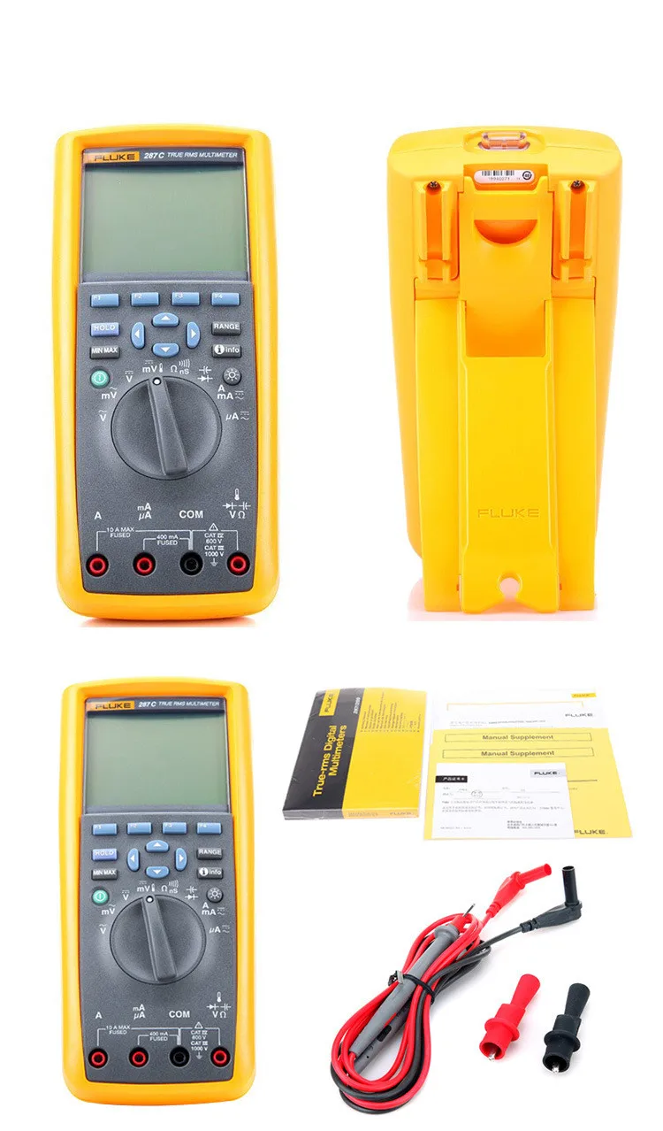 Fluke 287C истинное эффективное значение четыре с половиной захвата тренд функция высокого класса ручной цифровой мультиметр