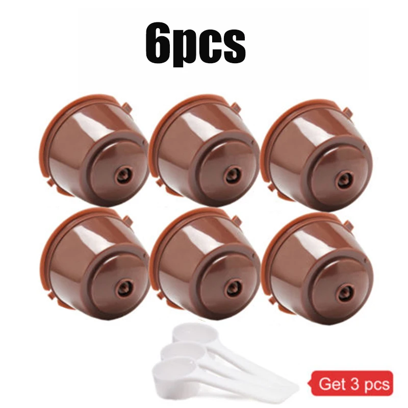 

2/4/6/8/10PCS Reusable Refillable Capsule Pods For Nescafe Dolce Gusto Machine Coffee Capsule Pod Cup