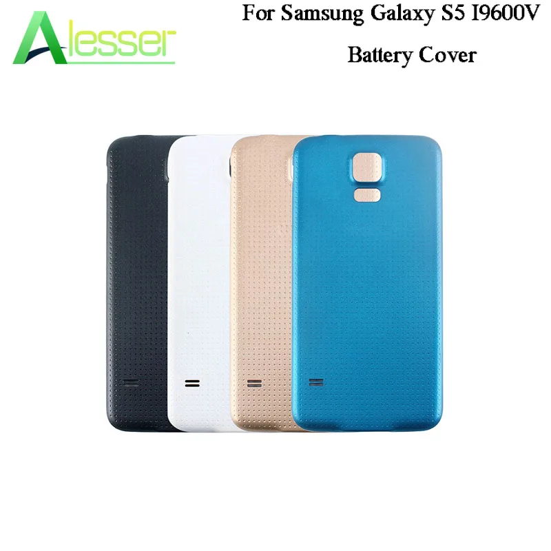 

Alesser For Samsung Galaxy S5 I9600V Battery Cover Case 4 Colors With Radiating Film Phone Protective Bateria Cover 5.1''