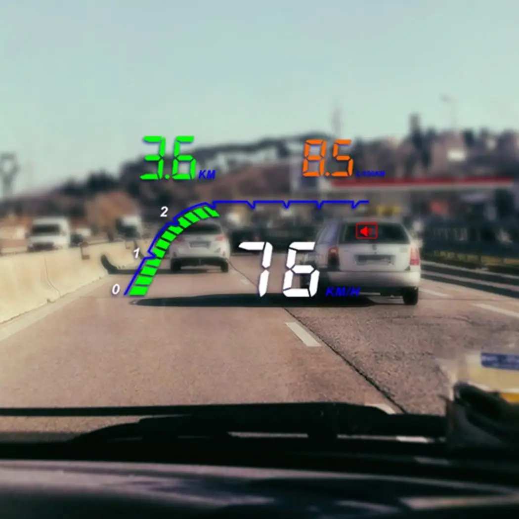 P9 3.6Inch Car Head Up Display OBD HUD On-Board Computer hud Display Car Electronics obd2 Car Speedometer Windshield Projector