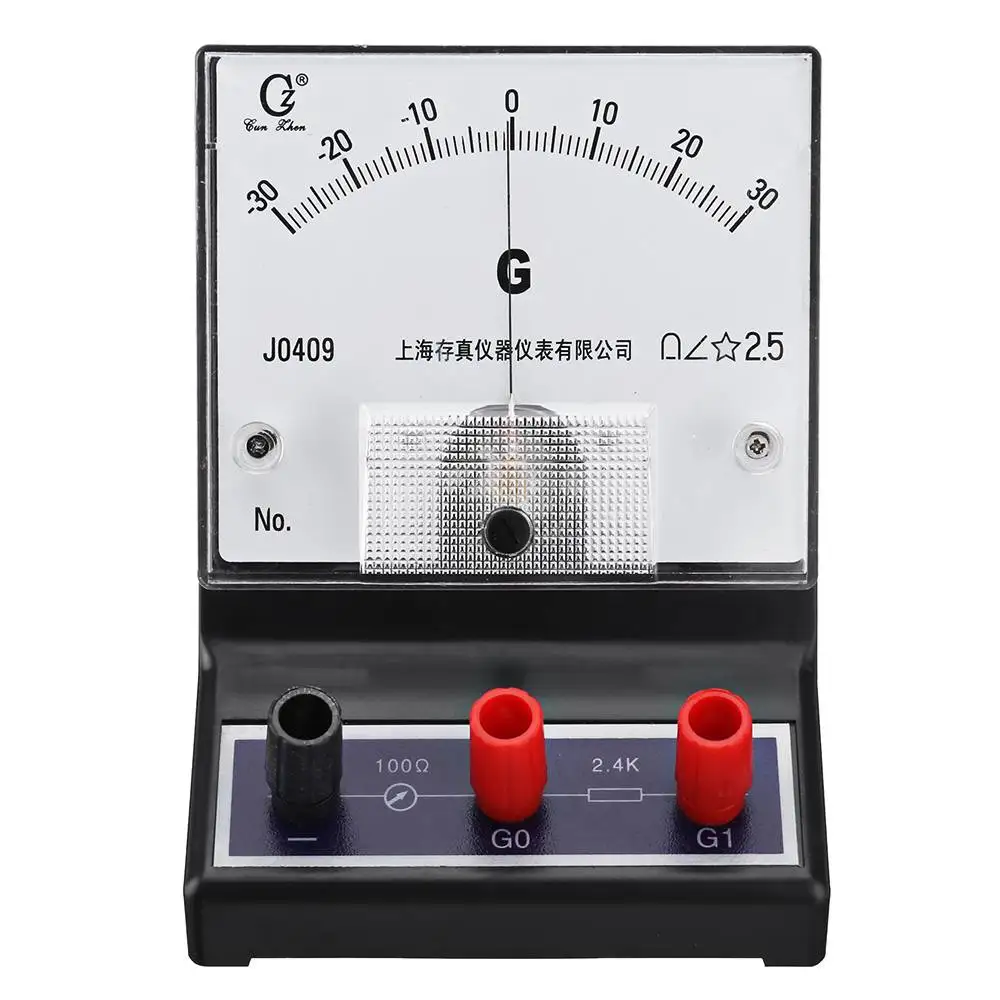 

-30-0-30 Galvanometer Scientific Current Sensor Sensitive Ammeter Electric Current Detector Analog Display
