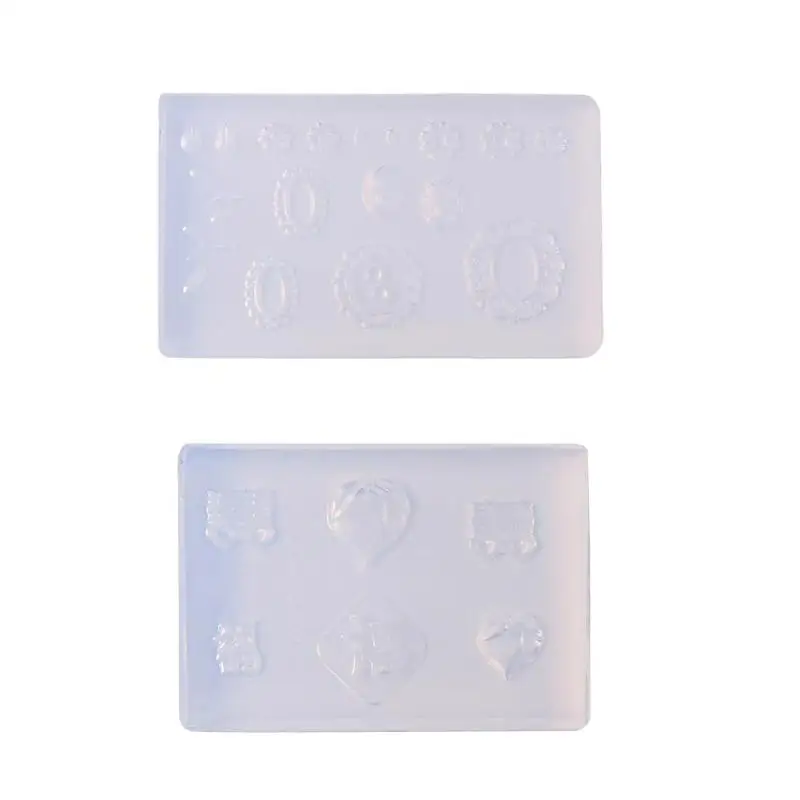 

3D Pattern DIY Nail Art Silicone Mold Nail Template Form Mould UV Gel Decors Manicure Tools Templates Pattern Nails Art