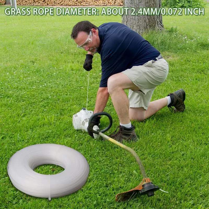 

Grass Trimmer Line Twist For Brush Cutter Power Nylon Line Grass Cutting Weed Cutter Round String Cord Replacement Spool