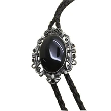 Новое поступление, персонализированные, имитированные, черный обсидиан, Боло, галстуки, регулируемые, для мужчин, ретро, галстуки, счастье, слезы апачи, Боло, галстук для мужчин