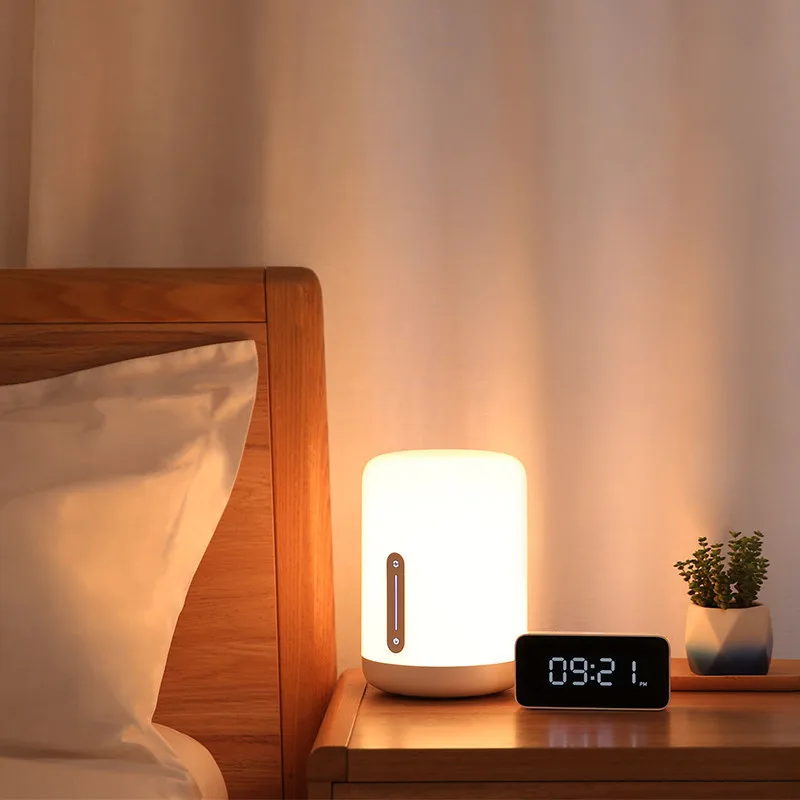 New Xiaomi Mijia Bedside Lamp 2 Voice Control Touch Switch App Adjustment Color led table lamp Smart Home xiaomi desk lamp